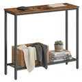 Slim Console Table — Rustic Brown